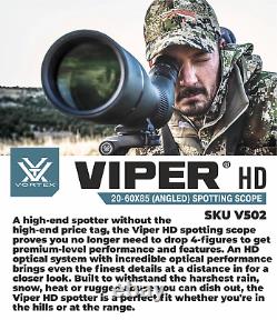 Vortex Optics Viper HD 20-60x85 Angled Spotting Scope V502
