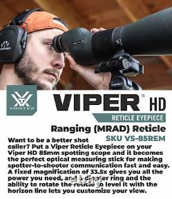 Vortex Optics Viper HD Reticle Eyepiece Ranging MRAD with CF Hat and Pen Bundle