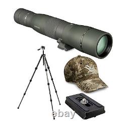 Vortex Razor HD 22 48x65 SpottingScope Straight with Summit Tripod Travel Bundle