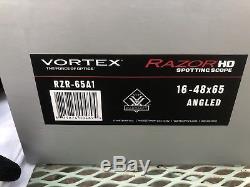 Vortex Razor RZR-65A1 16 48x65 Angled Spotting Scope NIB With Carry Case
