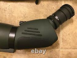 Vortex Skyline ED 20-60x80 Angled Spotting Scope Case Caps Excellent Condition