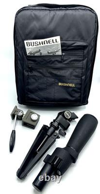 Vtg Bushnell Spacemaster 60mm 15-45x Spotting Scope Tripod Backpack, Window Mnt