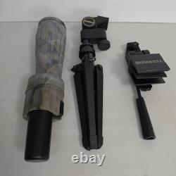 Vtg Bushnell Spacemaster 60mm 15-45x Spotting Scope Tripod Backpack, Window Mnt