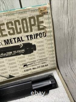 Vtg Kmart Focal Telescope Zoom Spotting Scope 15x45x40 mm Made In Japan