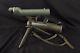 WWII M49 Military Observation Eyepiece Focus 20 Power Telescope, Tripod & Case