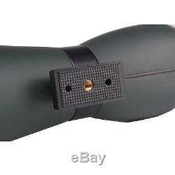 Waterproof Angled 20-60x80 Zoom Spotting Scope WithTripod/Bag Nitrogen Filled New