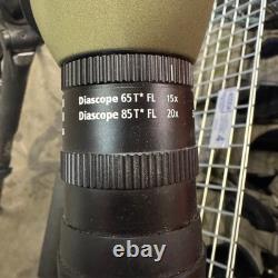 Zeiss Diascope 85 T FL 20-60x Eyepiece Straight Spotting Scope Tripod Cover